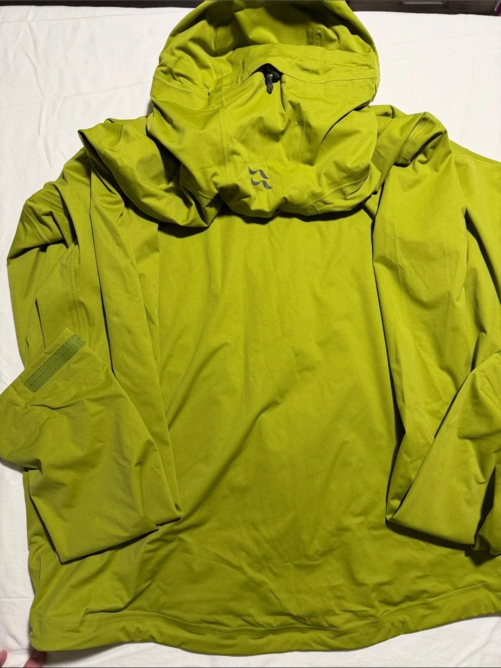 Rab Men's Waterproof Stretch Raincoat - Lime Green